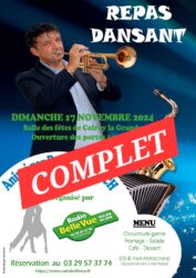 17 Novembre 2024 – REPAS DANSANT ** COMPLET **