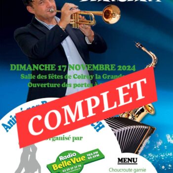 17 Novembre 2024 – REPAS DANSANT ** COMPLET **
