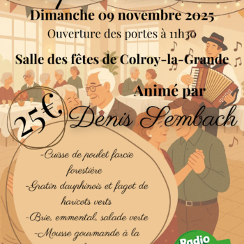 Repas Dansant avec Denis Sembach !