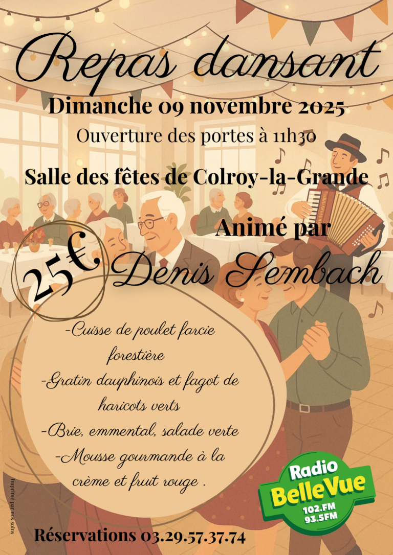 Repas Dansant avec Denis Sembach !