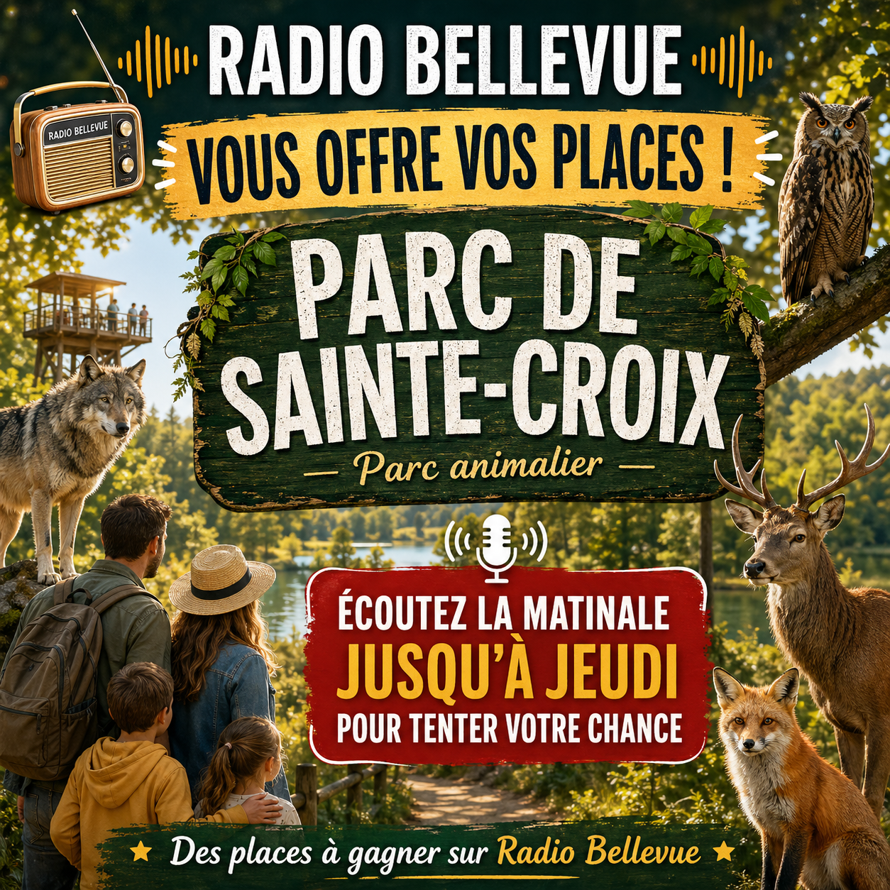 Du lundi 27 avril au jeudi 30 avril 2026- Le Parc de Sainte-Croix