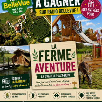 Du lundi 20 juillet au vendredi 24 juillet – La Ferme Aventure