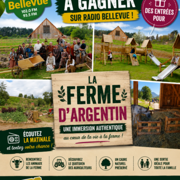 Du lundi 20 juillet au vendredi 24 juillet- la Ferme d’Argentin